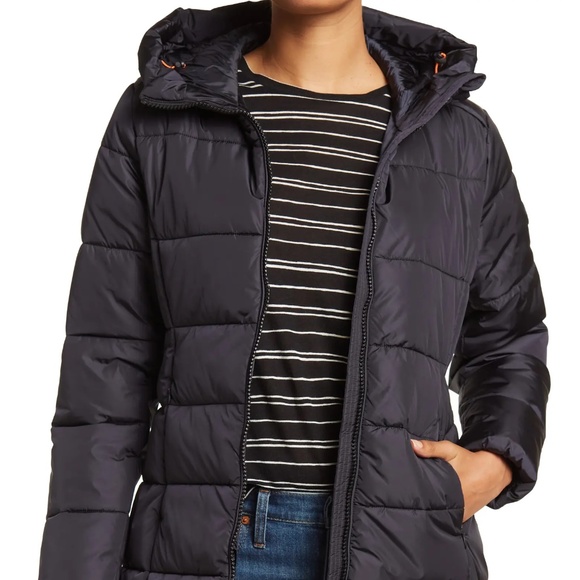 NWT Save the Duck Taylor Hooded Puffer Coat Evergreen Sz S - Picture 5 of 12